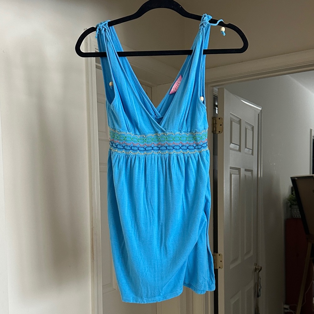 PINK Victoria's Secret Blue Garment/Cotton Chemise
